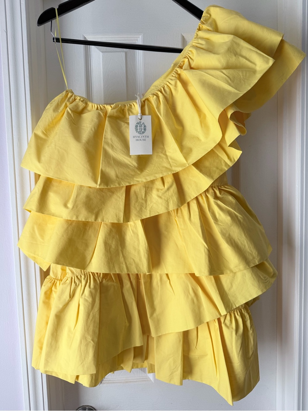 Hyacinth House Tuckernuck women Yellow Ruffle dress Medium